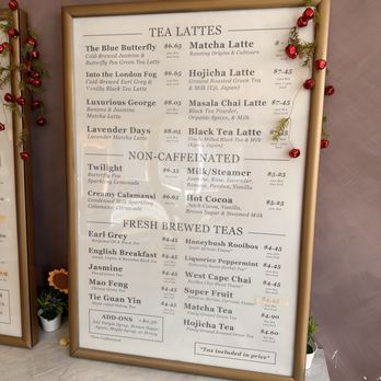 Leaflet Coffee House - Tea menu - Coffee & Tea Near Me - Monterey Park, California Leaflet Coffee House - Tea menu - Coffee & Tea Near Me - Monterey Park, California