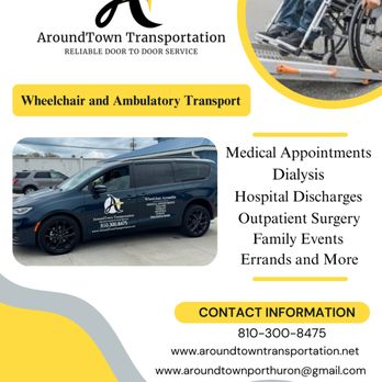 Aroundtown Transportation - flyer - Medical Transportation Near Me - Fort Gratiot Township, Michigan Aroundtown Transportation - flyer - Medical Transportation Near Me - Fort Gratiot Township, Michigan