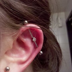 Splash of Color Tattoo & Piercing Studio - Industrial & Lobes professionally done at Splash of Color