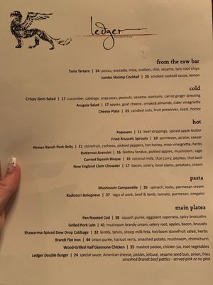Menu photo 4 Ledger Restaurant & Bar Salem, MA