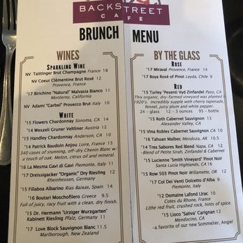 Backstreet Cafe - Menu - New American Near Me - Houston, Texas