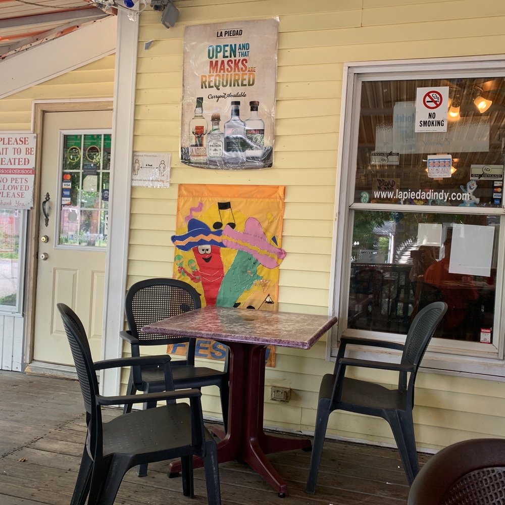 La Piedad - tables and chairs outside a restaurant - Mexican Near Me - Indianapolis, Indiana
