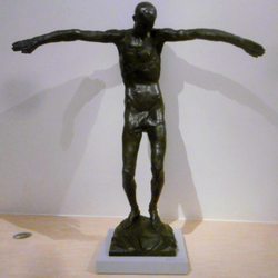 Landesgalerie Niederösterreich - Anton Hanak's sculpture - Der letzte Mensch (The last man)