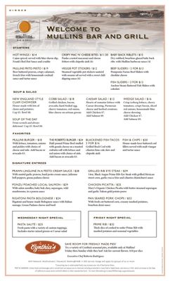 Menu photo 3 Mullins Steakhouse Half Moon Bay, CA
