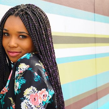 Ebony Roots Hair - Ebony Roots Hair - Long Individual Box Braids with Purple Highlights. - Hair Stylists Near Me Ebony Roots Hair - Ebony Roots Hair - Long Individual Box Braids with Purple Highlights. - Hair Stylists Near Me