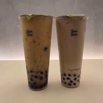Jam Jam Tea Lab - Snow Blossom Jasmine Milk Tea Coconut Mango Pomelo - Bubble Tea Near Me - Irvine, California Jam Jam Tea Lab - Snow Blossom Jasmine Milk Tea Coconut Mango Pomelo - Bubble Tea Near Me - Irvine, California