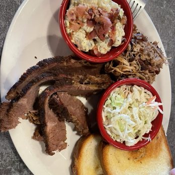 Georgia Boys BBQ - 2 Meat plate brisket and pulled pork - Barbeque Near Me - Greeley, Colorado