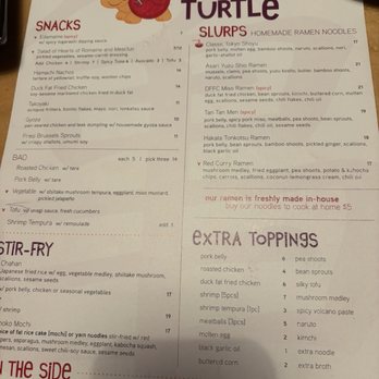 Slurping Turtle - Menu - Sushi Bars Near Me - Columbus, Ohio Slurping Turtle - Menu - Sushi Bars Near Me - Columbus, Ohio