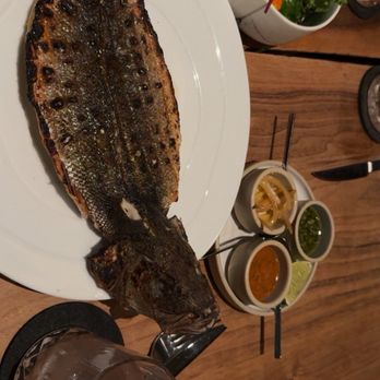 Aziza - Whole Branzino Fish - Moroccan Near Me - San Francisco, California Aziza - Whole Branzino Fish - Moroccan Near Me - San Francisco, California