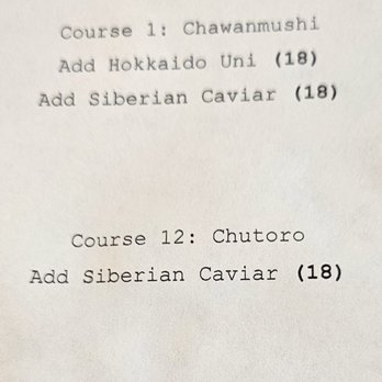 Oru - Supplement Menu 2026 - Sushi Bars Near Me - Houston, Texas