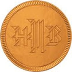 Foiled Again! Chocolate Coins - Monogram chocolate coin