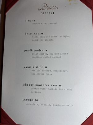 Menu photo 5 Brass New York, NY
