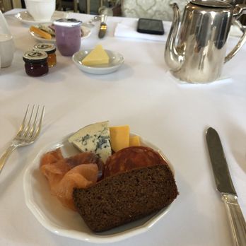 Glenlo Abbey Hotel - Breakfast - Cheese meat and orange banana bread from the buffet - Breakfast & Brunch Near Me - Bushy Park, G