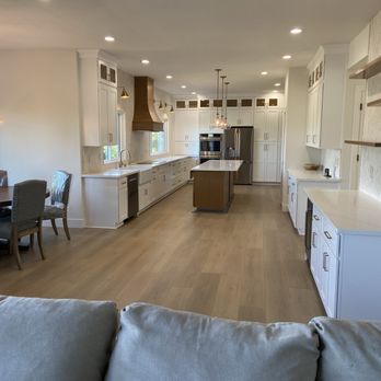 Central Builders - Wall removed and kitchen expanded, doubling the size of the kitchen. Raised ceiling 18 inches, full downstairs remodel - Siding Near Me - Fair Oaks, California