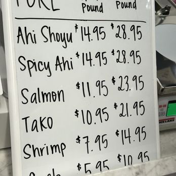 Kainalu Poke - Poke by the pound prices - Poke Near Me - Honolulu, Hawaii Kainalu Poke - Poke by the pound prices - Poke Near Me - Honolulu, Hawaii