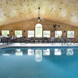 The Upper Room Bed and Breakfast - Enjoy exclusive access to the heated indoor pool. The pool is 16'x32' with a 3' shallow end, and 9' deep end.