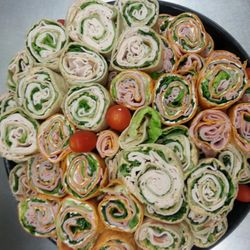 Grounded - Ham & Turkey Pinewheel tray from the deli.