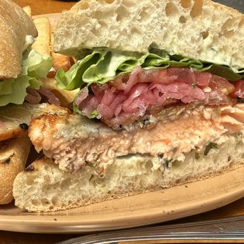 Robins Restaurant - Salmon BLT - New American Near Me - Cambria, California Robins Restaurant - Salmon BLT - New American Near Me - Cambria, California