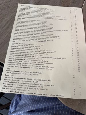 Menu photo 1 Grace & Rose Paso Robles, CA