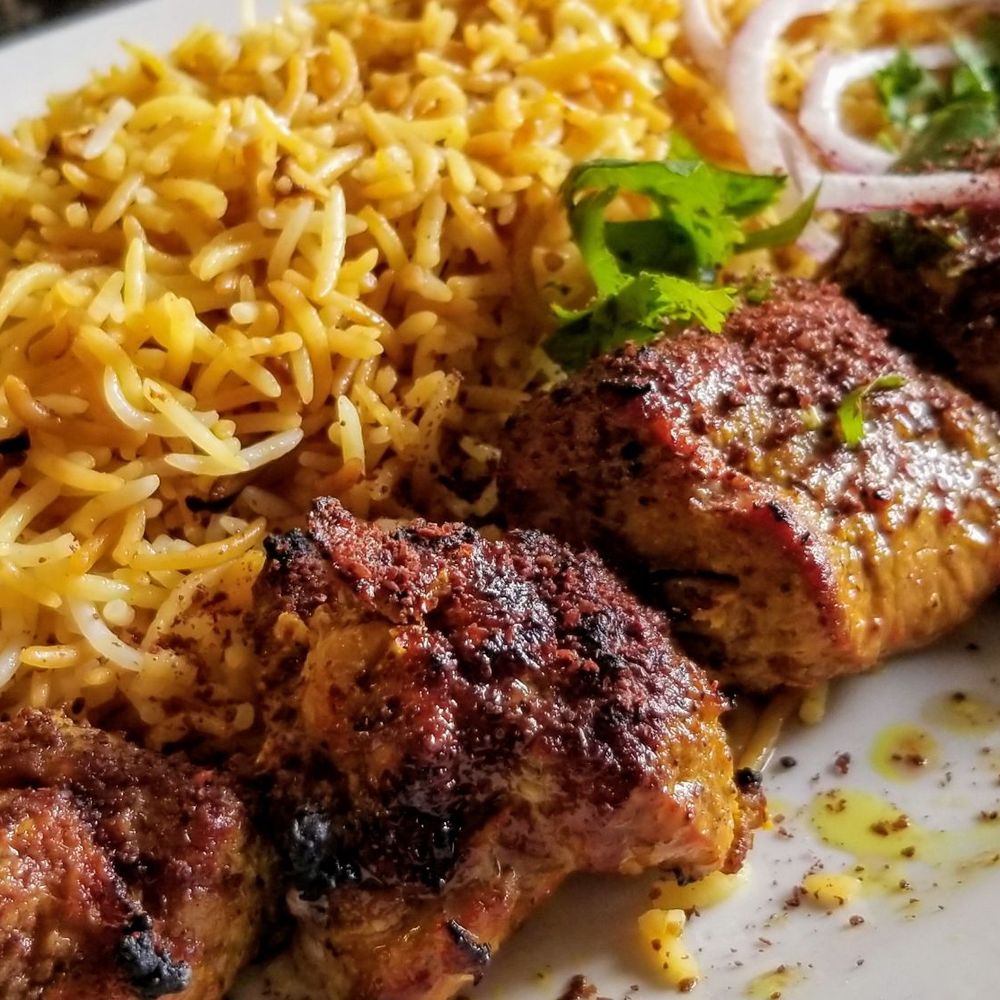 Kabul Kabob & Grill - Lamb kabob with seasoned rice - Afghan Near Me - Dublin, California Kabul Kabob & Grill - Lamb kabob with seasoned rice - Afghan Near Me - Dublin, California