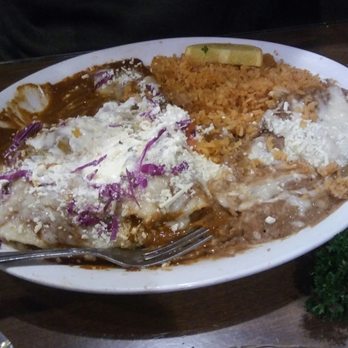 El Jardin - 2 mole enchiladas - Mexican Near Me - Manteca, California