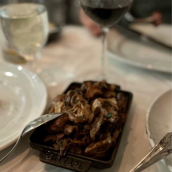 Steak 48 - a plate of food and a glass of wine - Steakhouses Near Me - Chicago, Illinois
