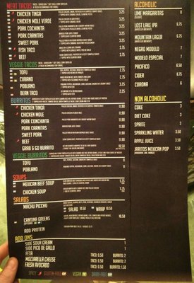 Menu photo 4 Tacos La Cantina Whistler, BC