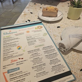Radiance Cafe - Menu and complimentary breakfast pastry - Breakfast & Brunch Near Me - S Highland, California Radiance Cafe - Menu and complimentary breakfast pastry - Breakfast & Brunch Near Me - S Highland, California