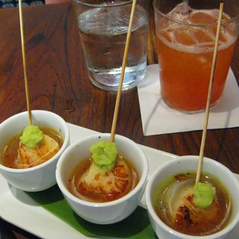 Star Noodle - Scallop shooters. Photo Carl Dombek - Asian Fusion Near Me - Lahaina, Hawaii Star Noodle - Scallop shooters. Photo Carl Dombek - Asian Fusion Near Me - Lahaina, Hawaii
