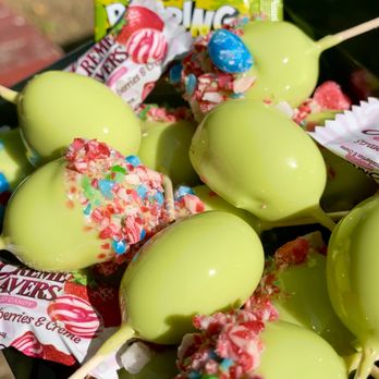Kandy Fruits - Blue raspberry candy grapes with airheads and my strawberry crème savers and airheads - Candy Stores Near Me