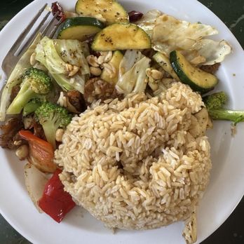 Lotus Vegan Restaurant - Kungpao Protein with brown rice was a gift to my taste buds. Seriously one of the best dishes I've had in a while vegan or not! - Vietnamese Near Me - Pinellas Park, Florida