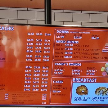 Randy's Donuts - Menu - Coffee & Tea Near Me - Las Vegas, Nevada Randy's Donuts - Menu - Coffee & Tea Near Me - Las Vegas, Nevada