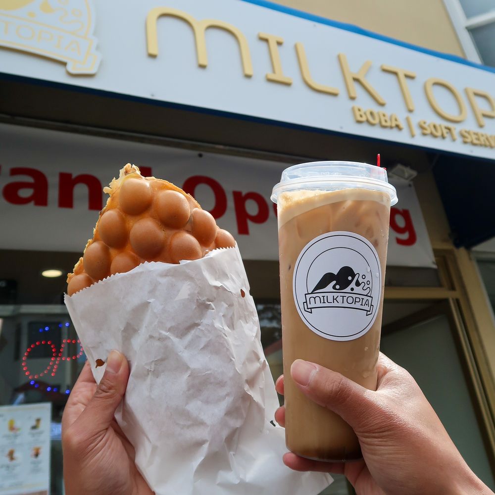 Milktopia - boba egg puff & ying yang milk tea - Bubble Tea Near Me - San Francisco, California Milktopia - boba egg puff & ying yang milk tea - Bubble Tea Near Me - San Francisco, California