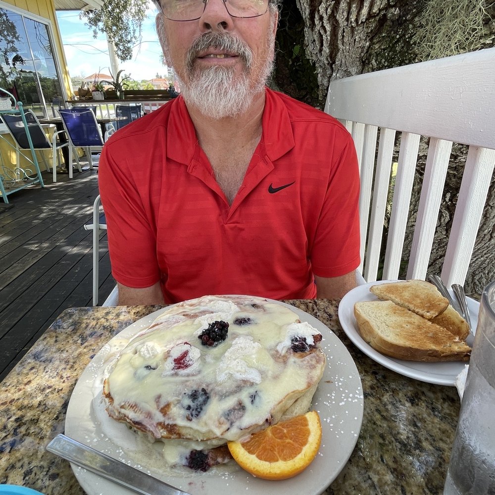 The Breakfast Cottage - Blackberry pancakes with lemon ricotta sauce - Breakfast & Brunch Near Me - Nokomis, Florida The Breakfast Cottage - Blackberry pancakes with lemon ricotta sauce - Breakfast & Brunch Near Me - Nokomis, Florida