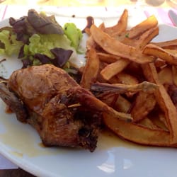 Le Saint Hubert - Caille rôtie avec ses frites maison