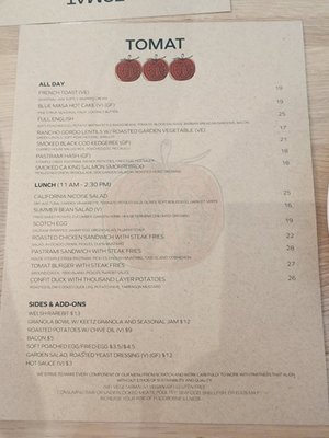 Menu photo 1 Tomat Los Angeles, CA Menu photo 1 Tomat Los Angeles, CA