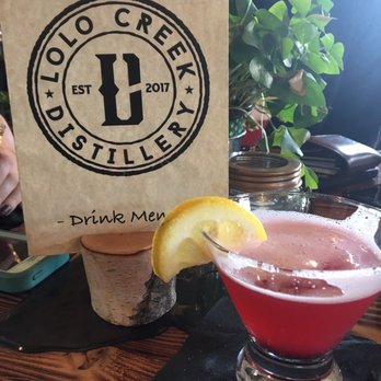 Lolo Creek Distillery  - Huckleberry honey martini - delicious! - Distilleries Near Me - Lolo, Montana
