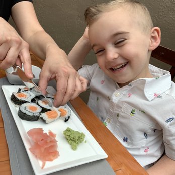 Wasabi's Sushi - This little guy loves Salmon* - Sushi Bars Near Me - Nashville, Tennessee Wasabi's Sushi - This little guy loves Salmon* - Sushi Bars Near Me - Nashville, Tennessee