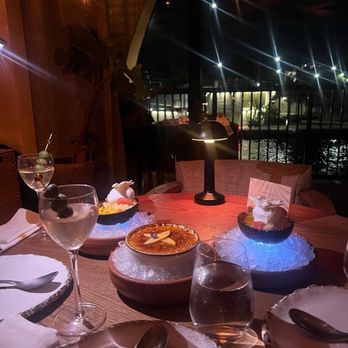 Casa Neos - PEACH CREME BRULEE  & PASSION FRUIT CREMA CATALANA - Mediterranean Near Me - Miami, Florida