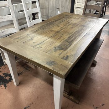 Restored Timbers - Reclaimed wood top table - Furniture Stores Near Me - Massapequa, New York