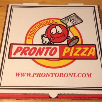 Pronto Pizza - the front of the box - Pizza Near Me - Rialto, California Pronto Pizza - the front of the box - Pizza Near Me - Rialto, California