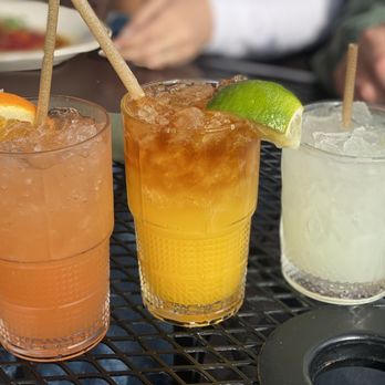 Coast Range - Long hot summer but with Vodka not gin (left), East Side (right), and Ring of Fire (middle) - Steakhouses Near Me - Solvang, California