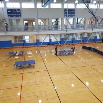 USA  Recreation Center - Ping pong tables set up in the basketball court. - Recreation Centers Near Me - Mobile, Alabama