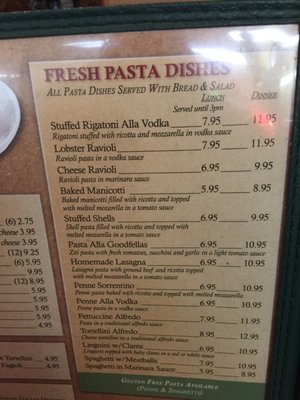 Menu photo 2 Goodfellas Restaurant & Pizzeria Poughkeepsie, NY