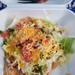 Chicken tostada $6.95 Chicken tostada $6.95