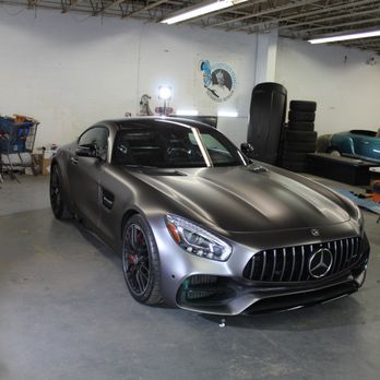 Reigns Garage - AMG GT Wrapped in Gunmetal Grey - Vehicle Wraps Near Me Reigns Garage - AMG GT Wrapped in Gunmetal Grey - Vehicle Wraps Near Me