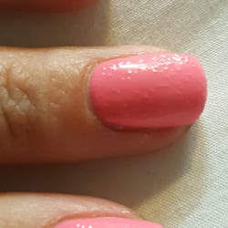 Nail City - Bubbling nail polish...they've clearly added something to the OPI bottles that caused it to do this