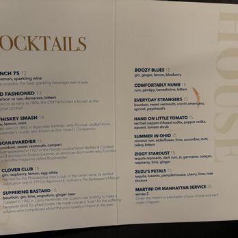 Uptown Lounge - Cocktail menu for May 2025 - Cocktail Bars Near Me - Kansas City, Missouri