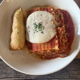 Lasagna-look at that portion Lasagna-look at that portion