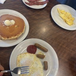 Everyday value slam and a la carte turkey bacon and eggs Everyday value slam and a la carte turkey bacon and eggs